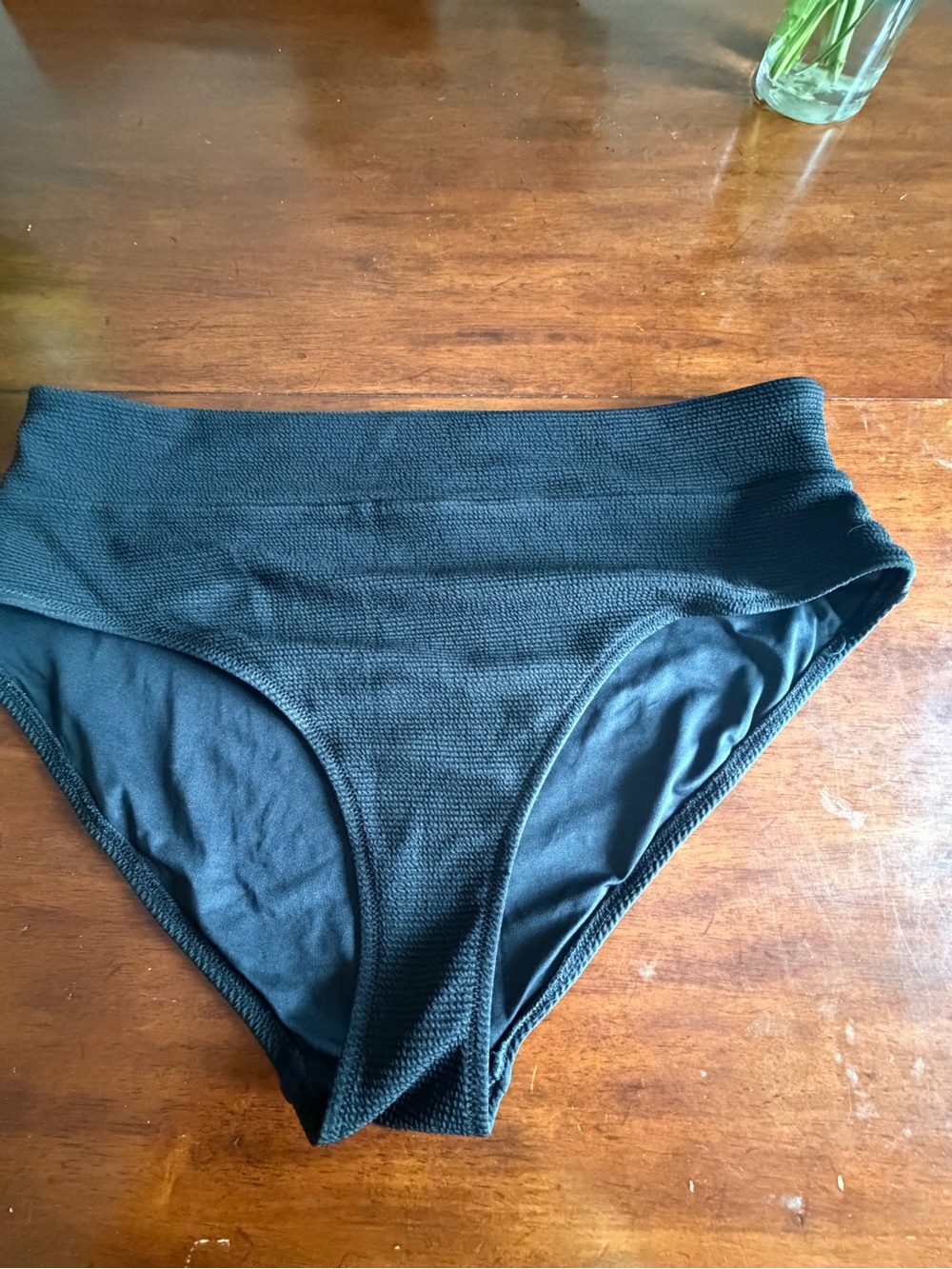 Old Navy Black High-Waist Swim Bottom